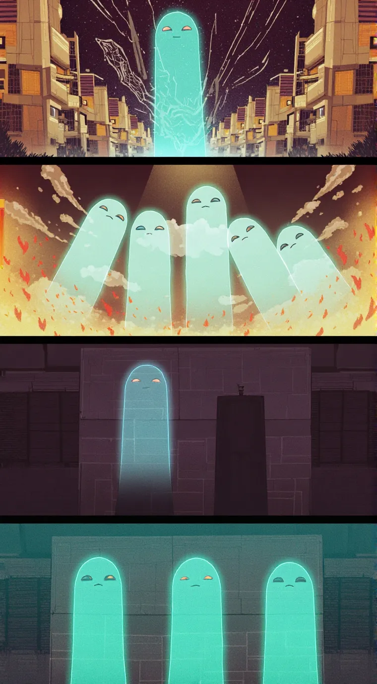 ai character: The end... background