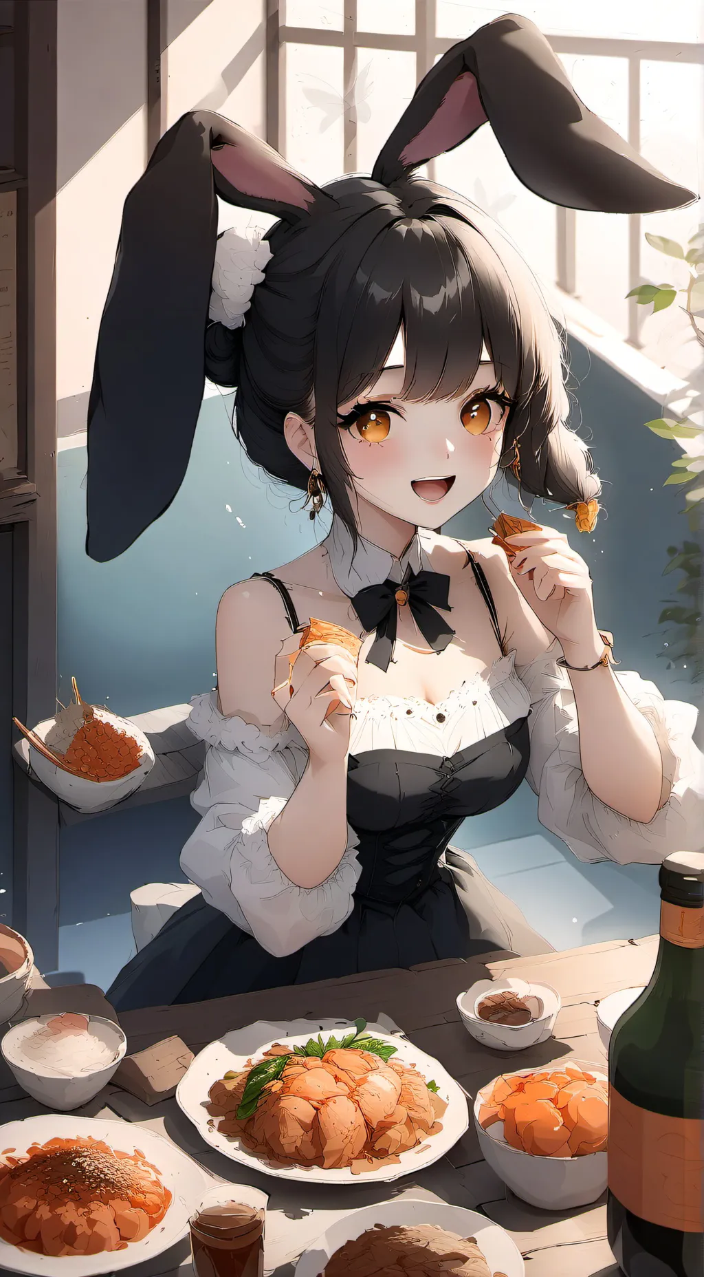 ai character: Luna background