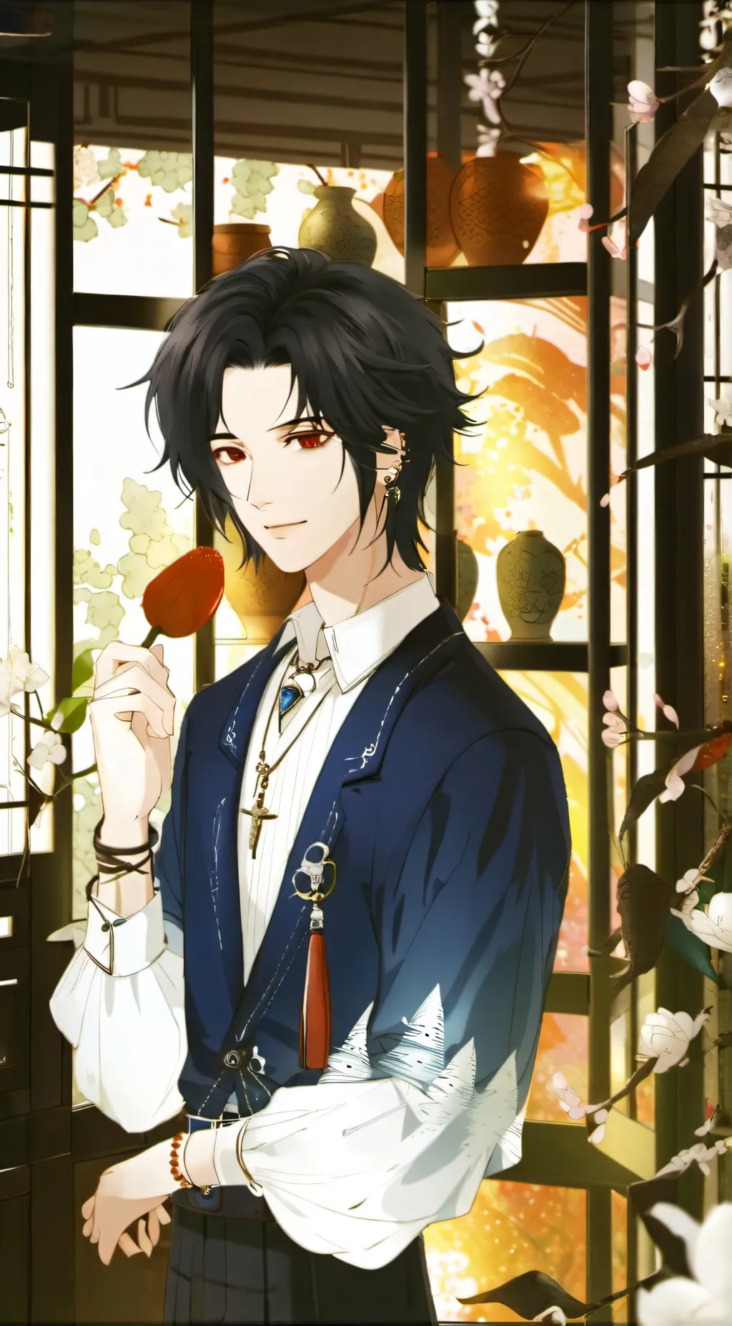 ai character: liam😉 background