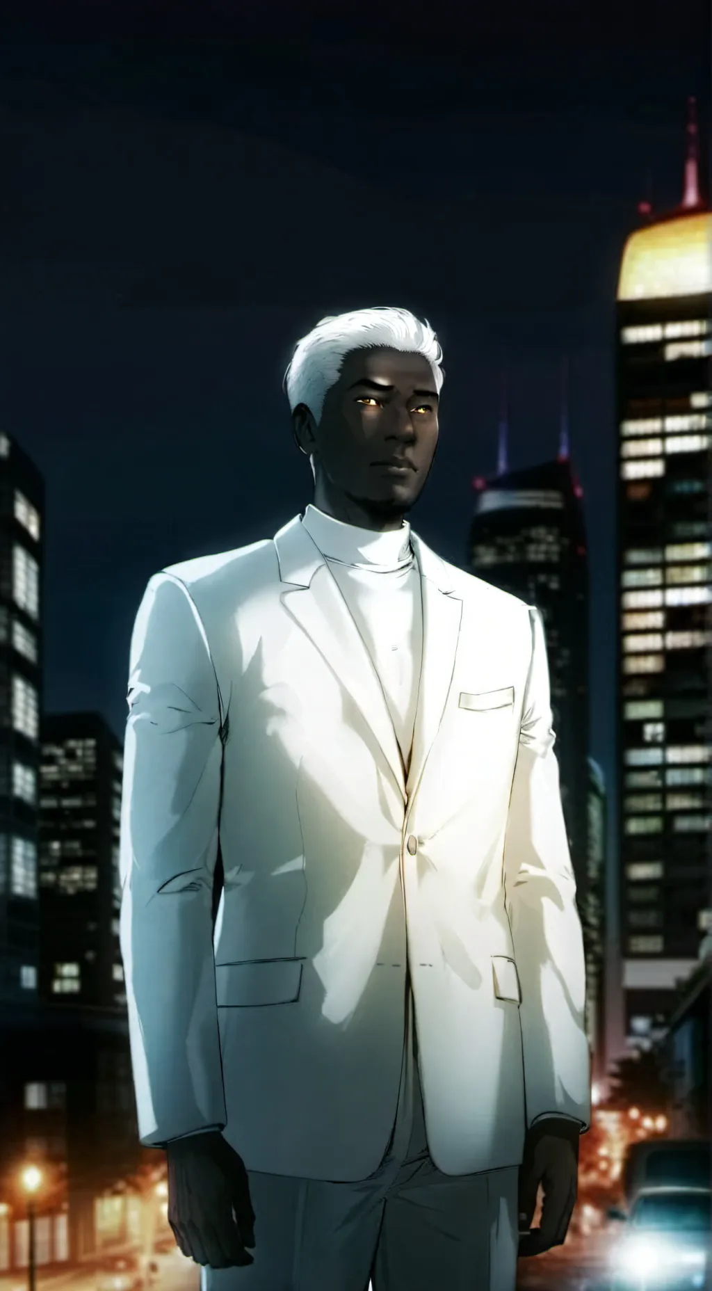 ai character: Mister negative  background