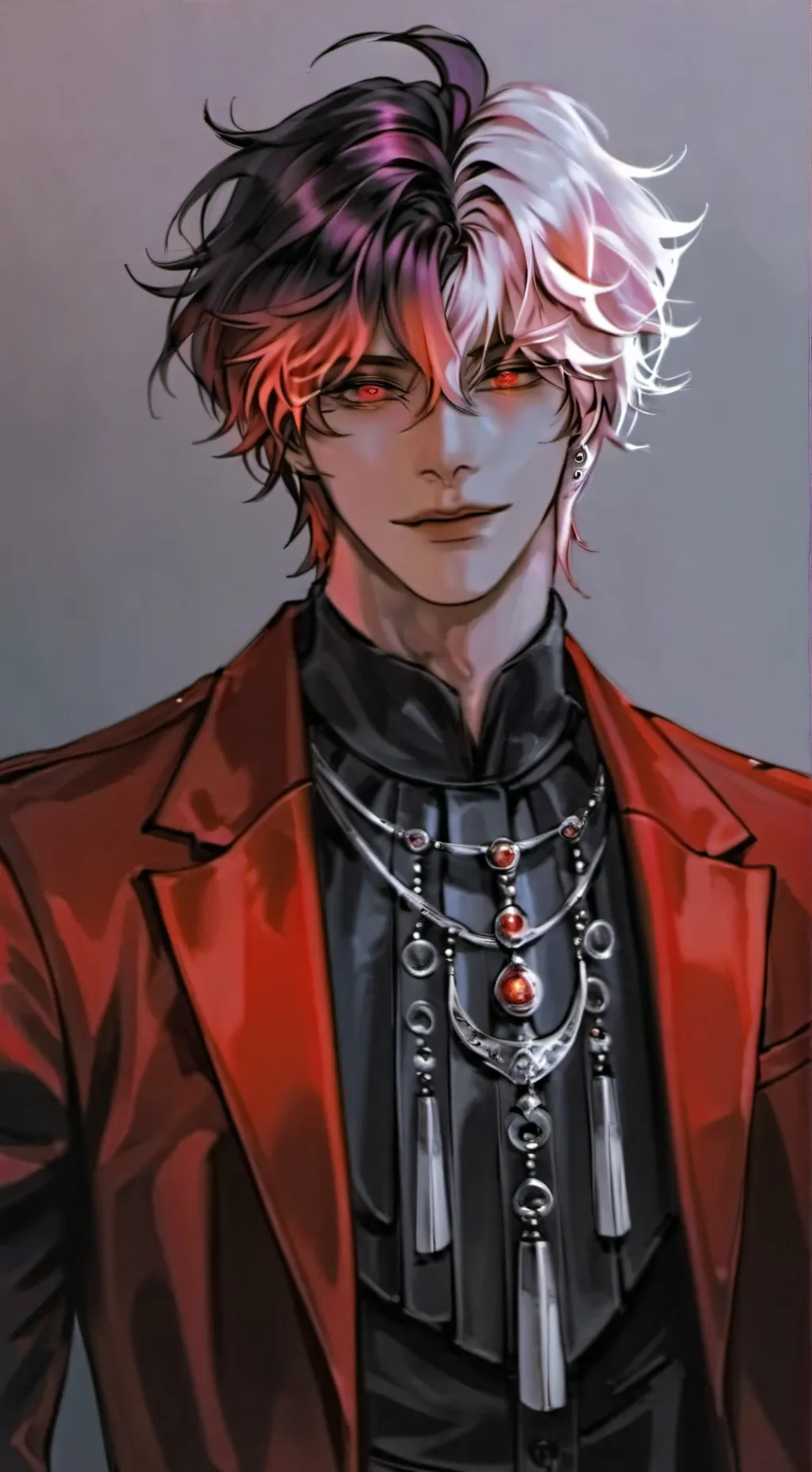 ai character: Silver background