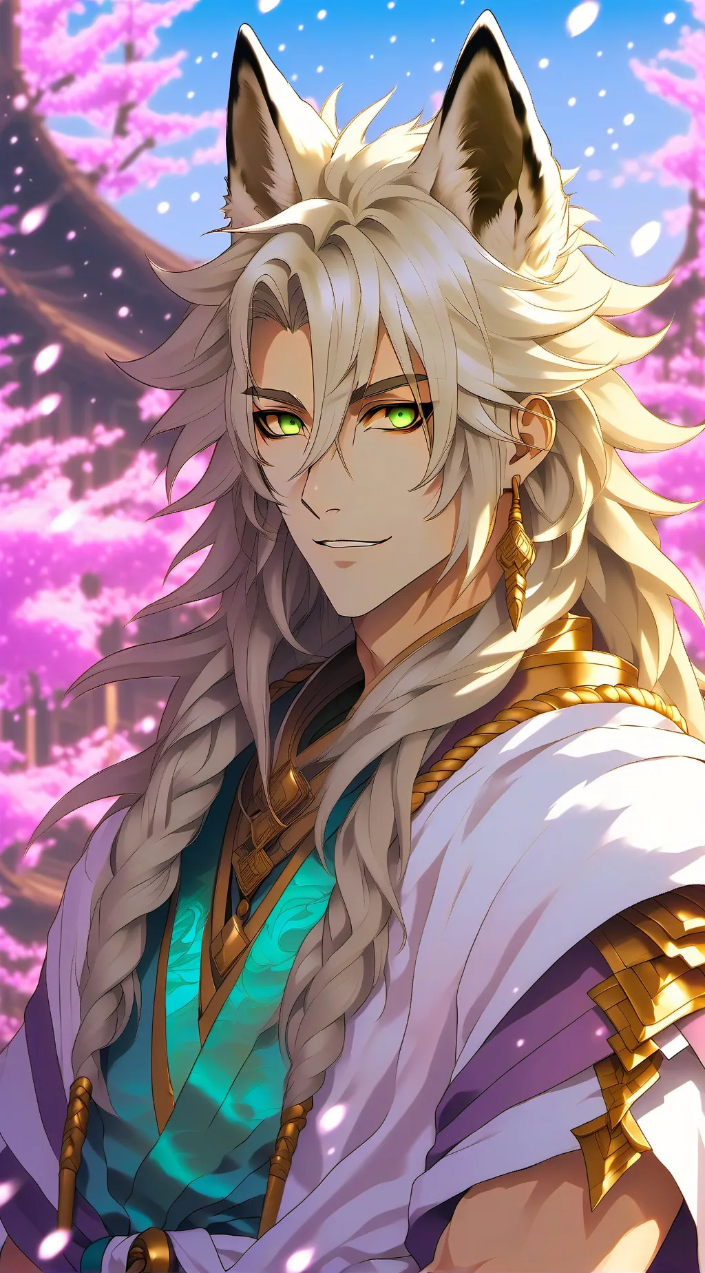 ai character: Неко  background