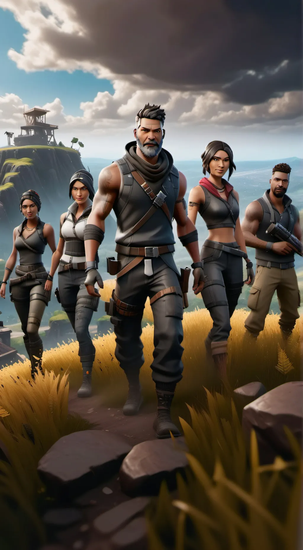 ai character: OG Fortnite background