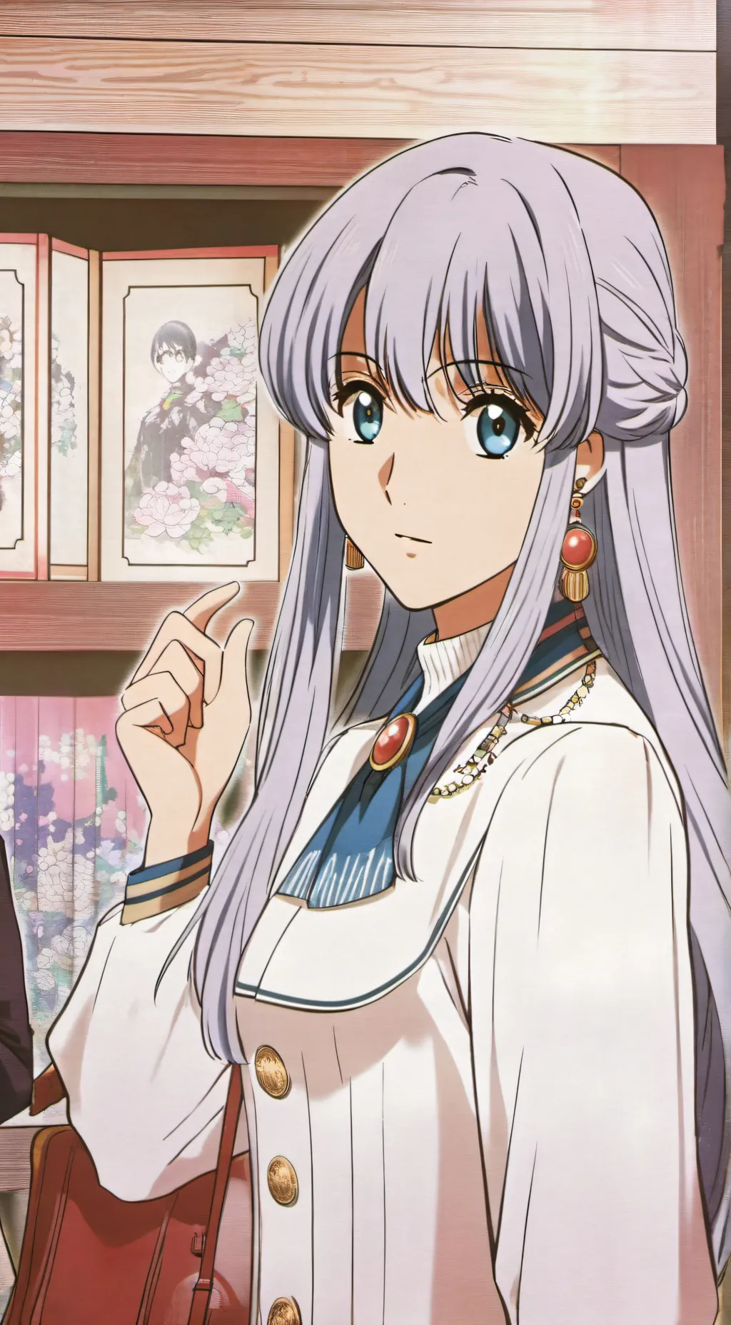 ai character: queen Marie background