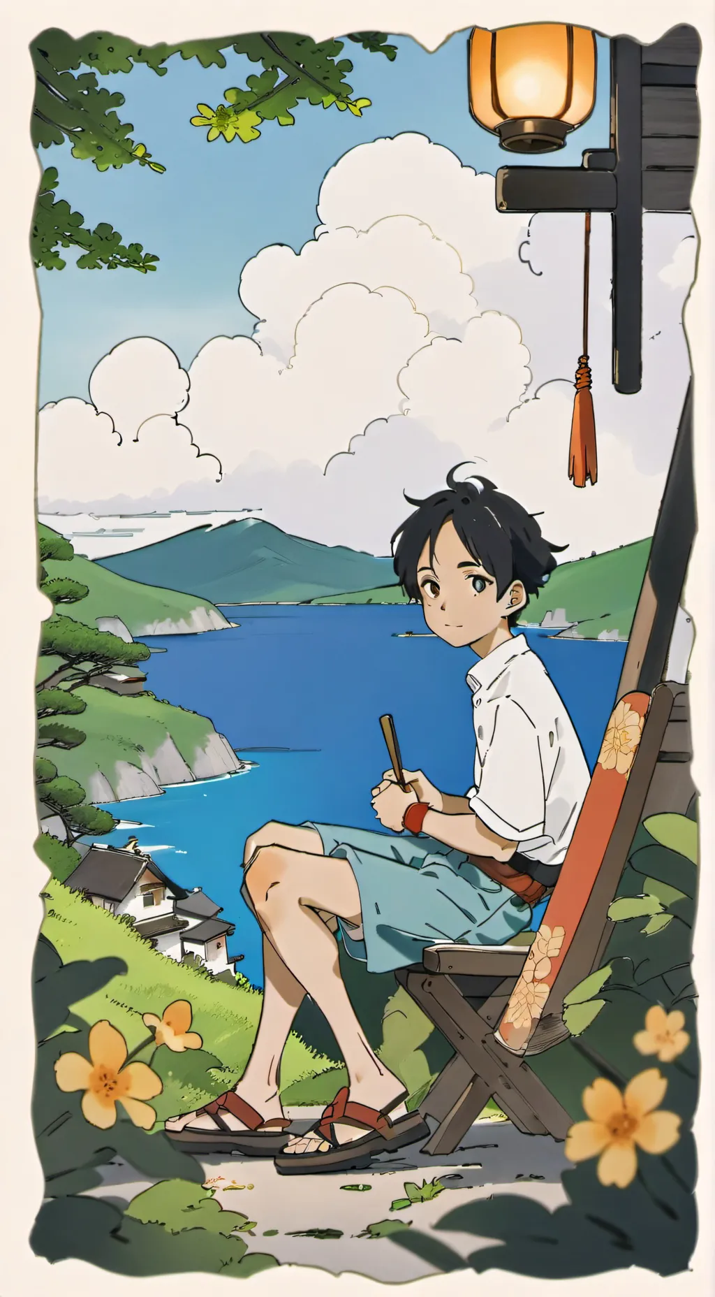 ai character: IDEAS PLEASE background