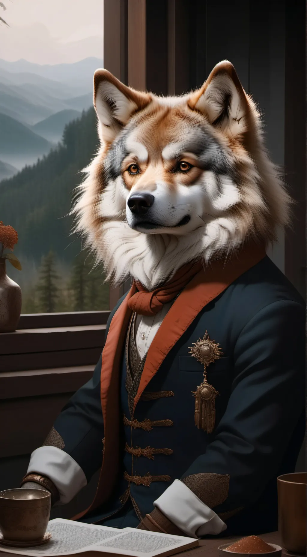 ai character: алансик background