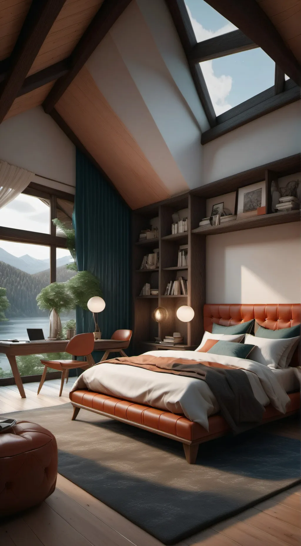 ai character: dorm background