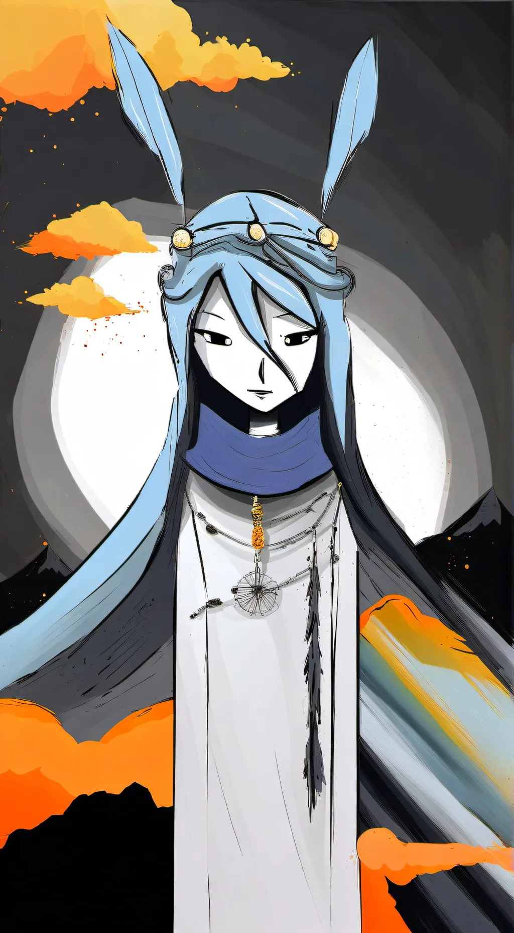 ai character: 💙🤍~eunoia~🤍💙 background