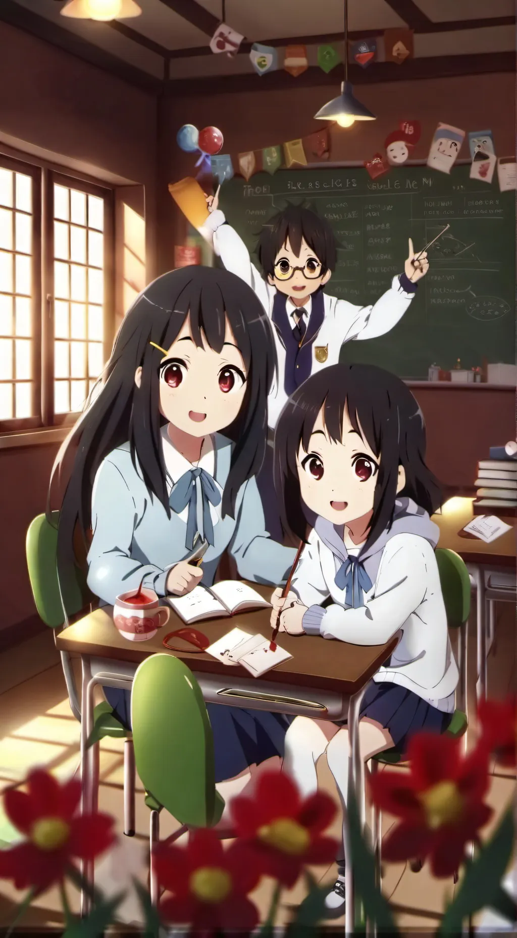 ai character: New school background