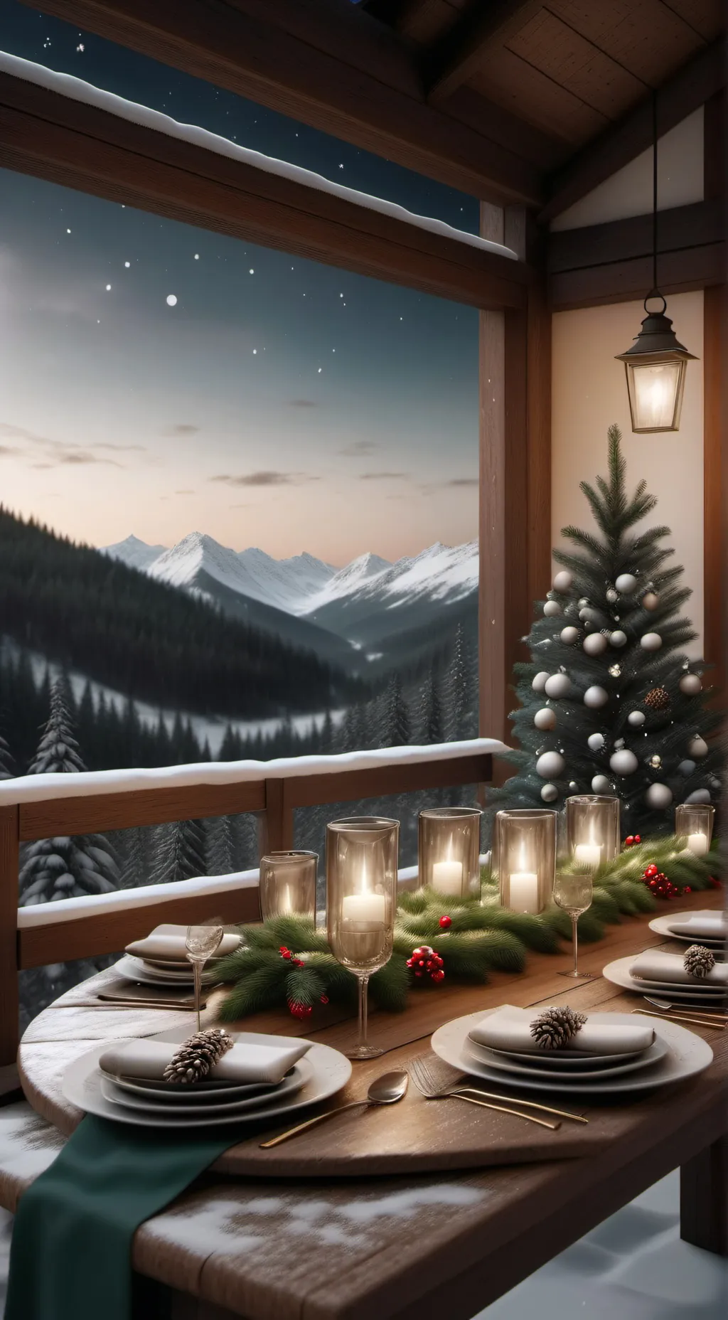 ai character: MD Christmas background