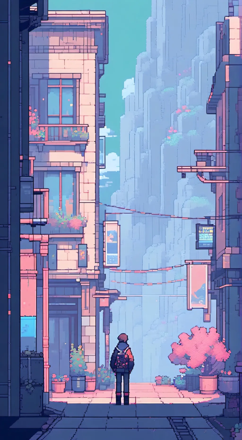 ai character: ❄snow day in kny❄  background