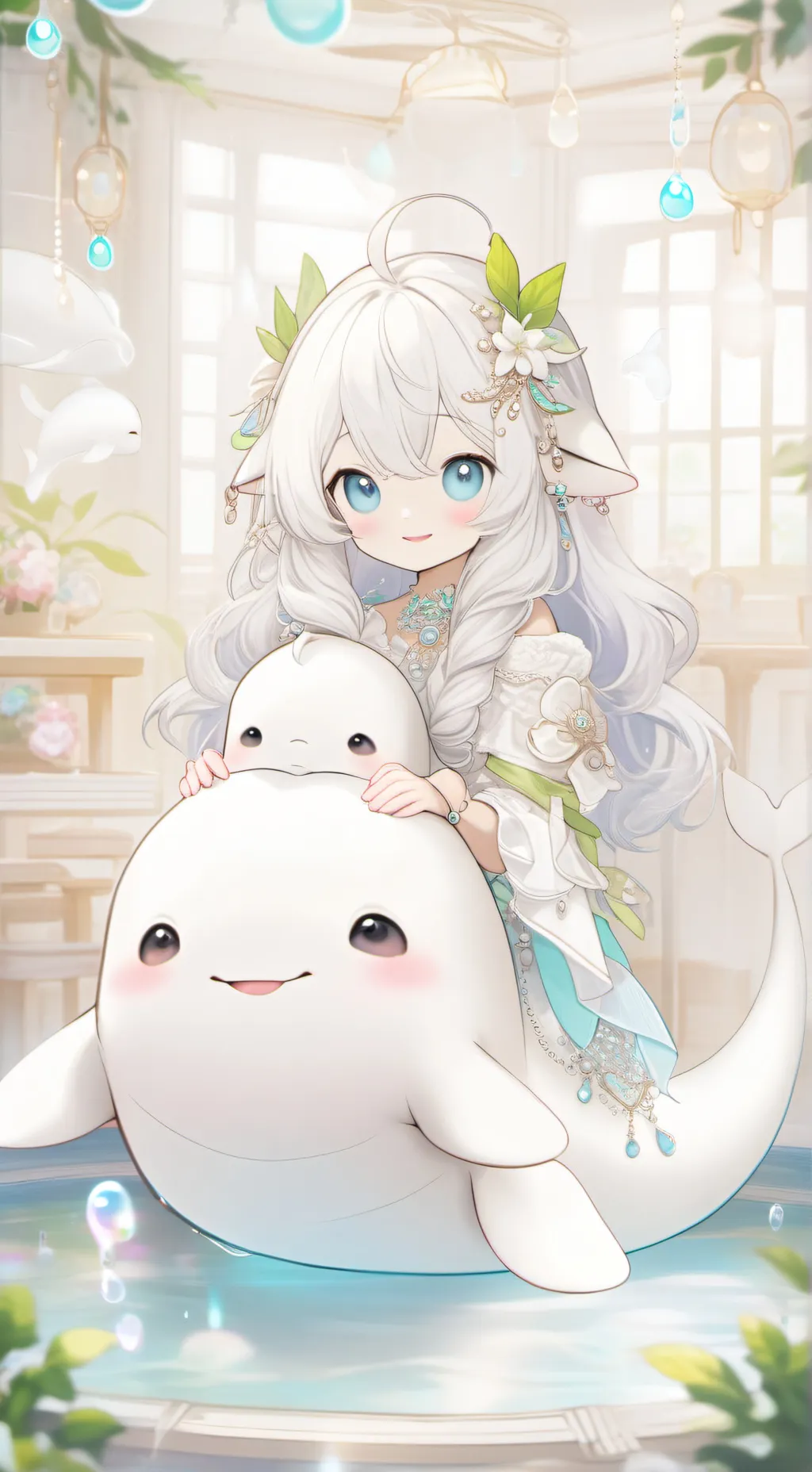 ai character: Echo the Beluga Sp background