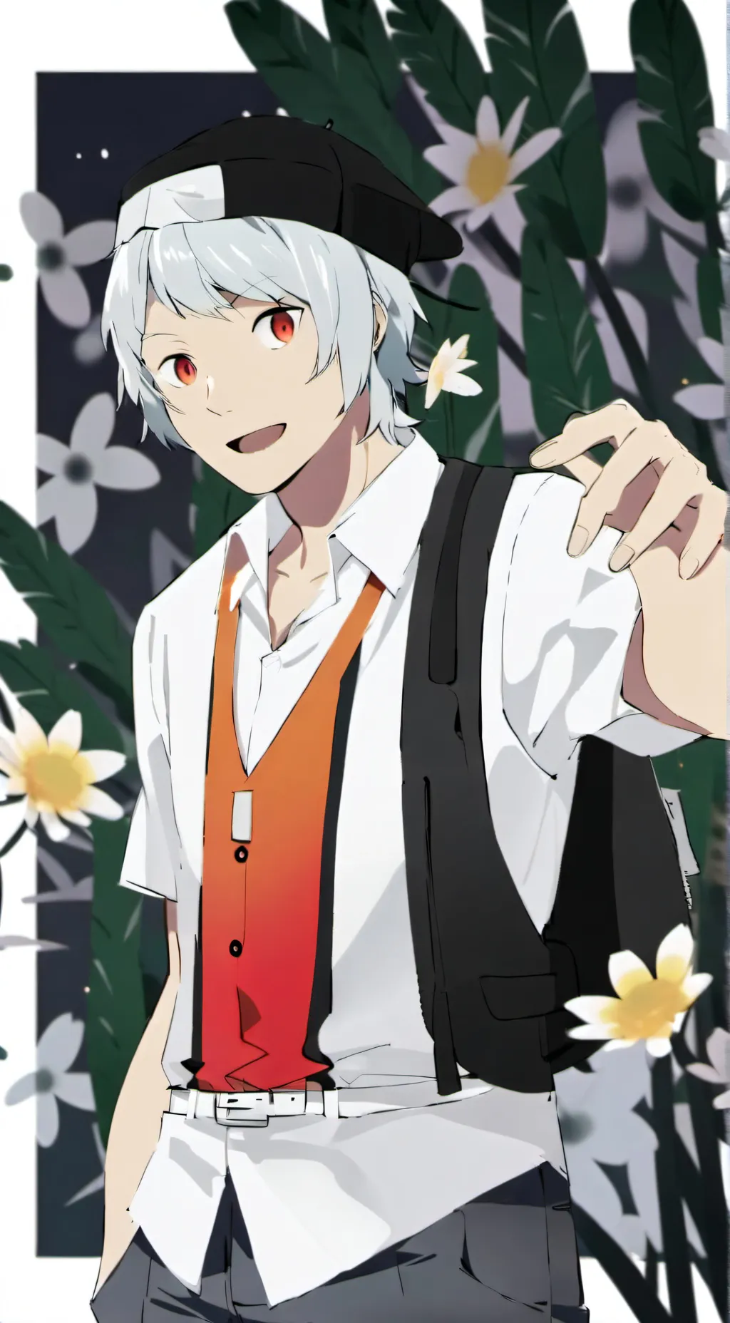 ai character: gelatin background