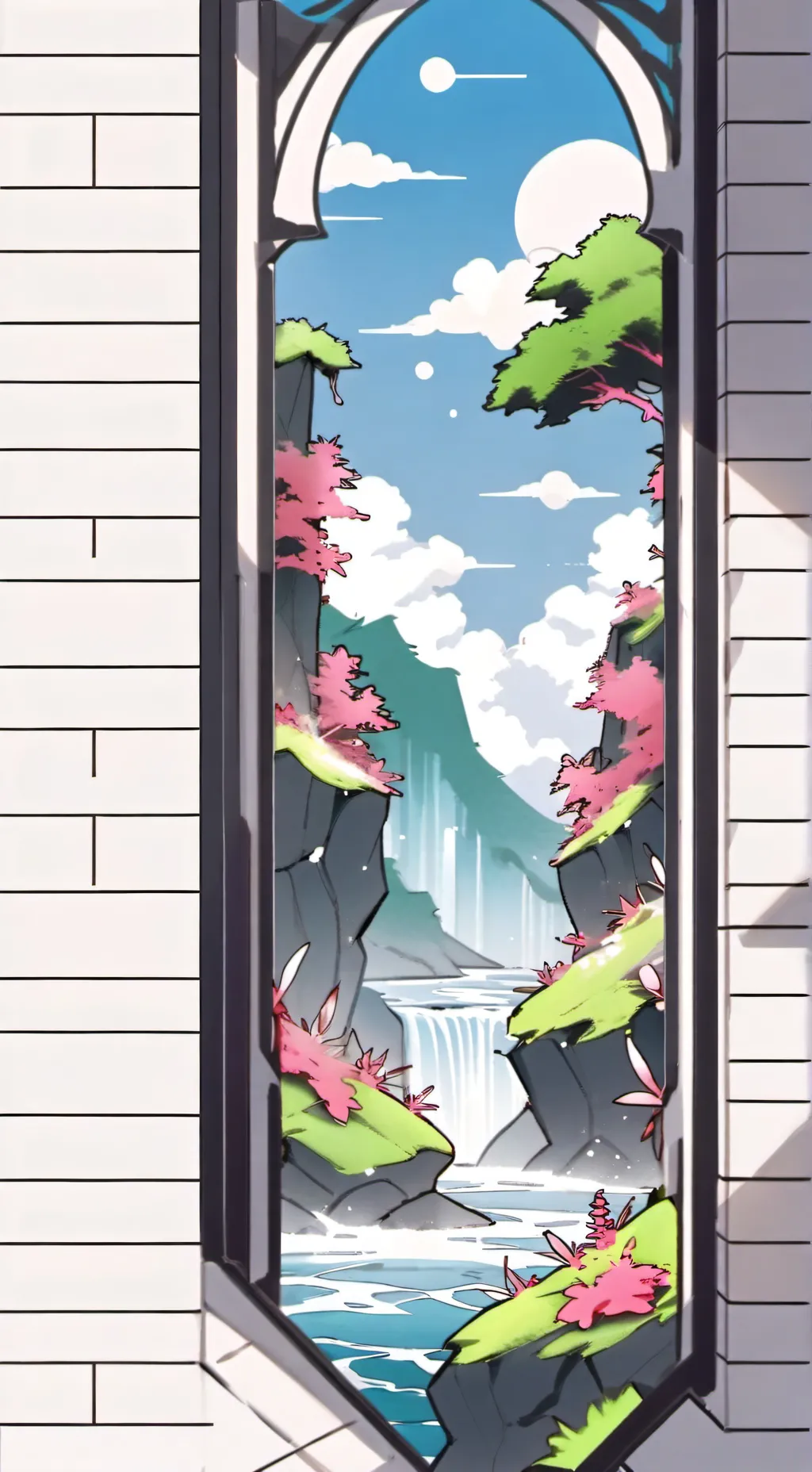 ai character: ventana mágica  background