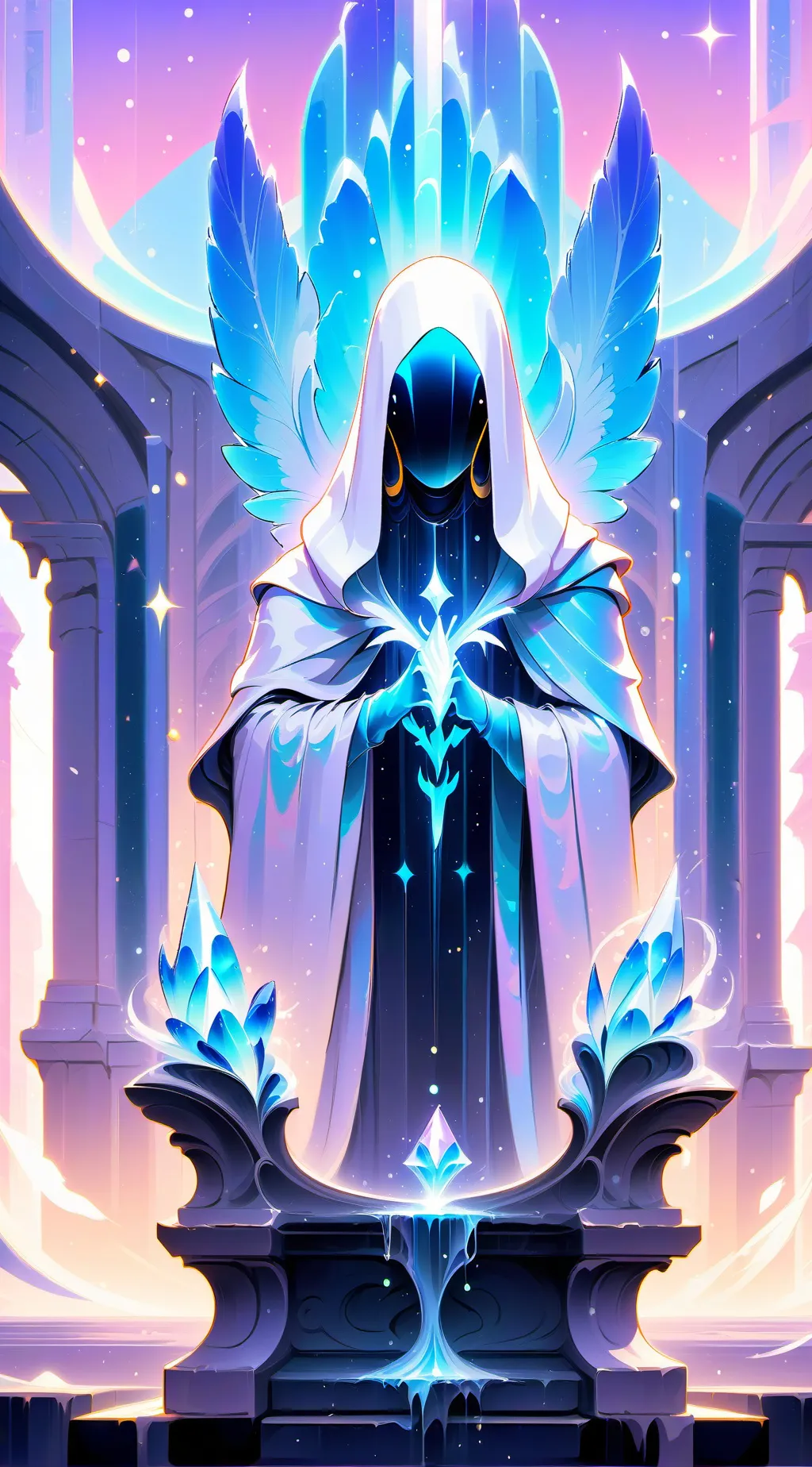 ai character: Зима background