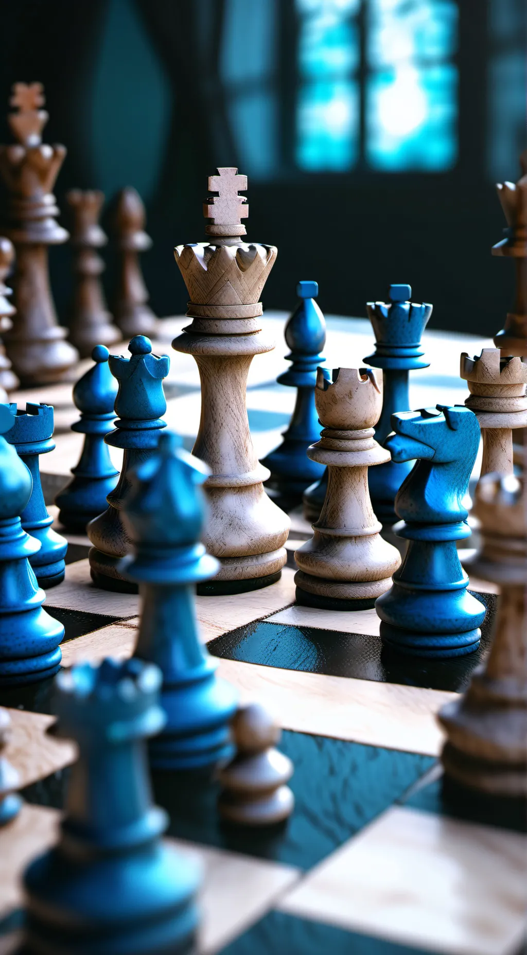 ai character: chess background