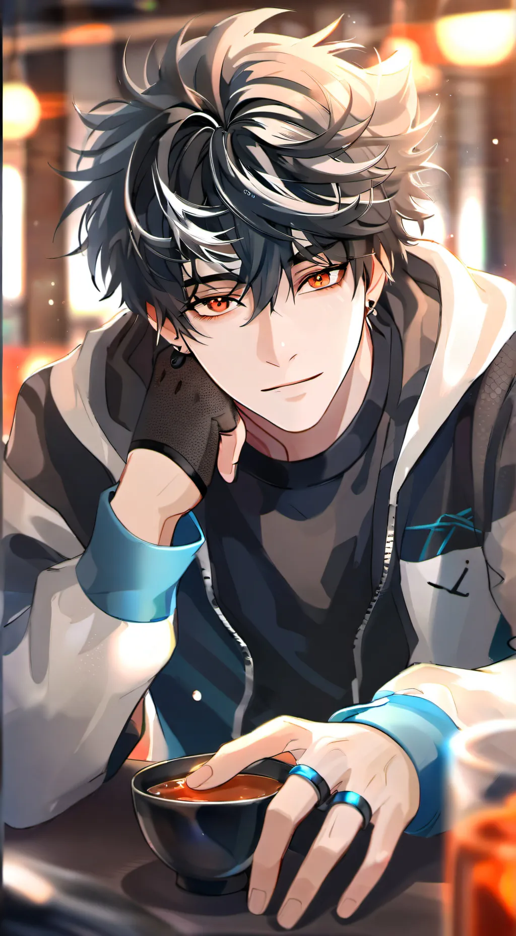 ai character: tokito y t/n background