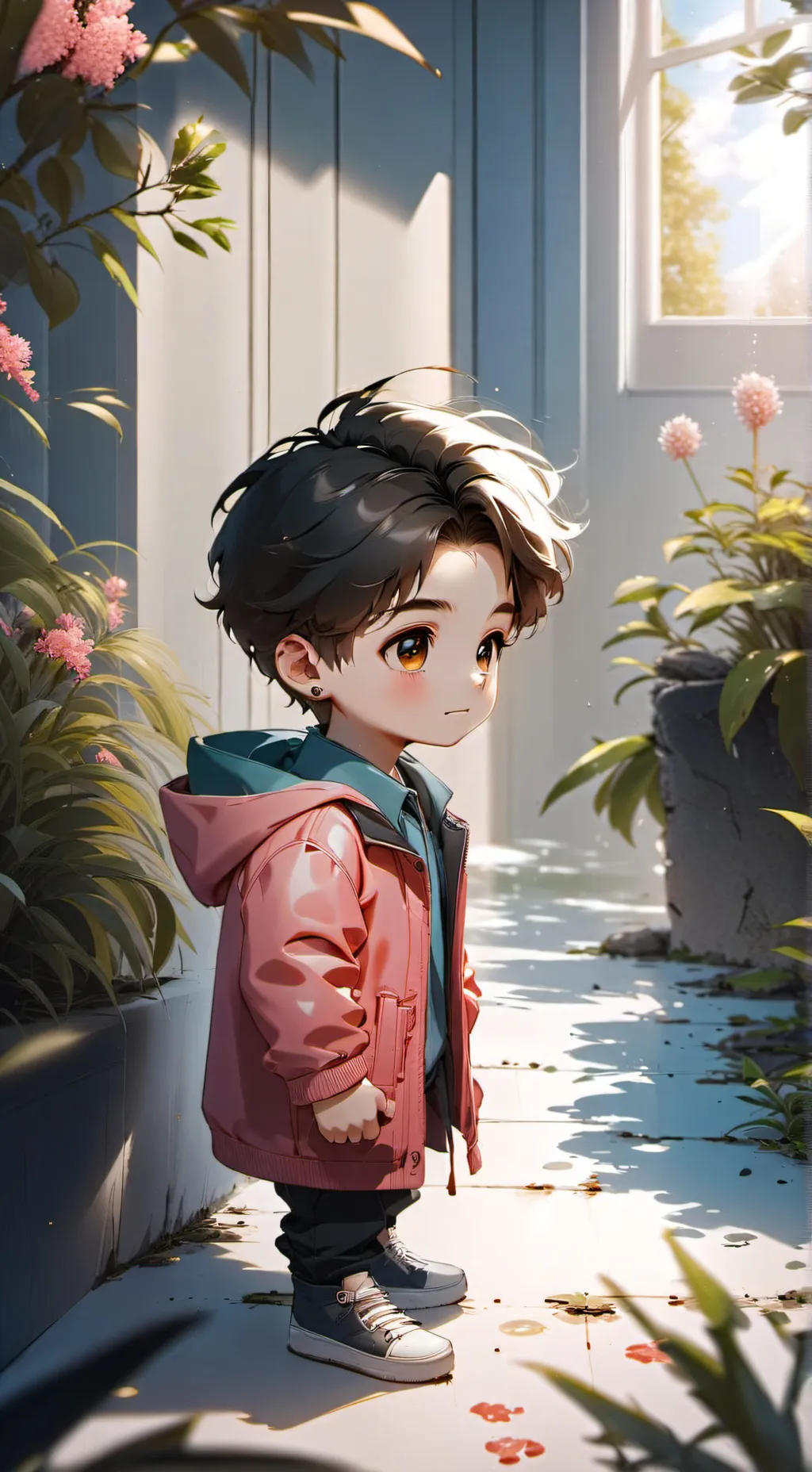 ai character: Little Bro background