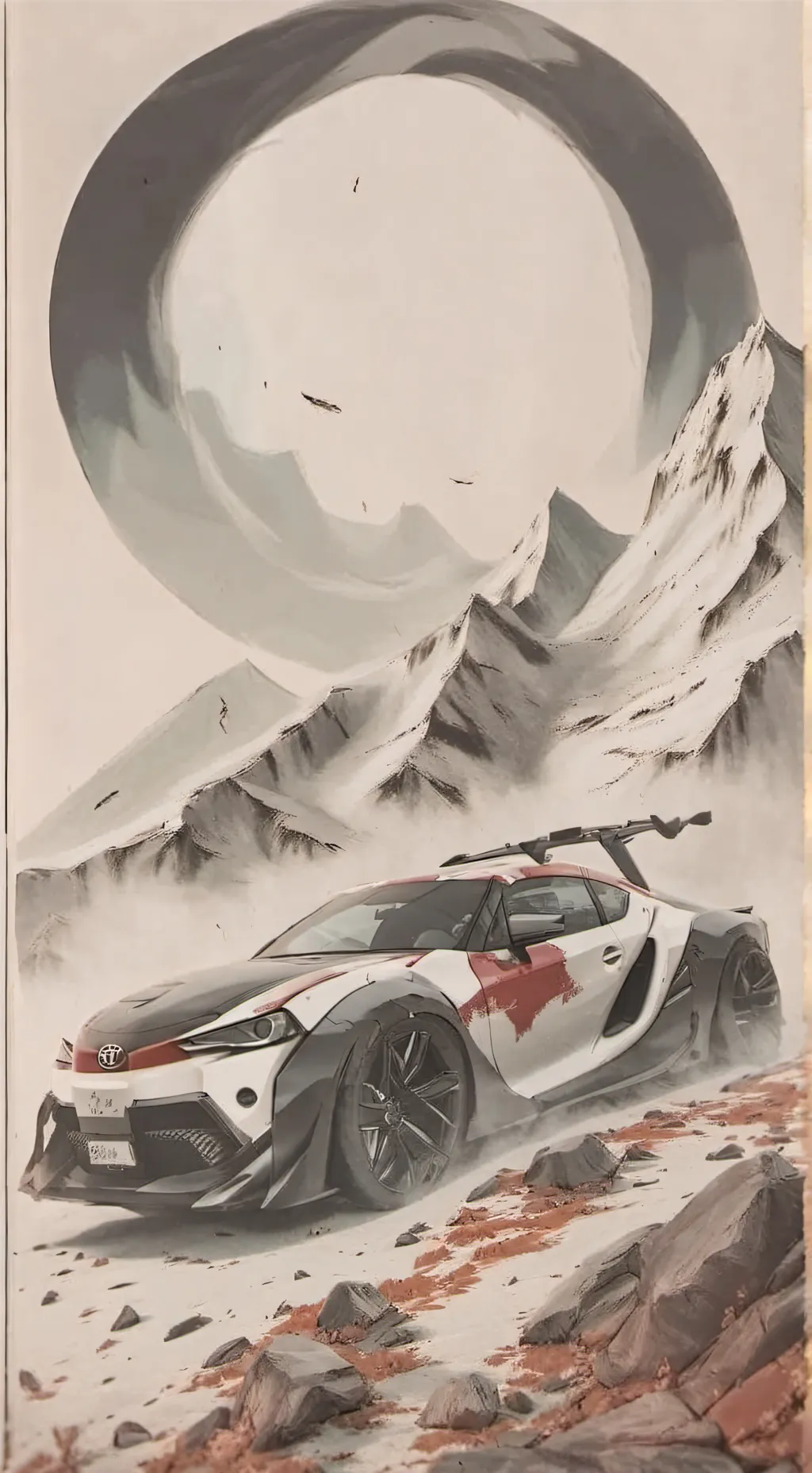 ai character: Toyota x spr x dw background