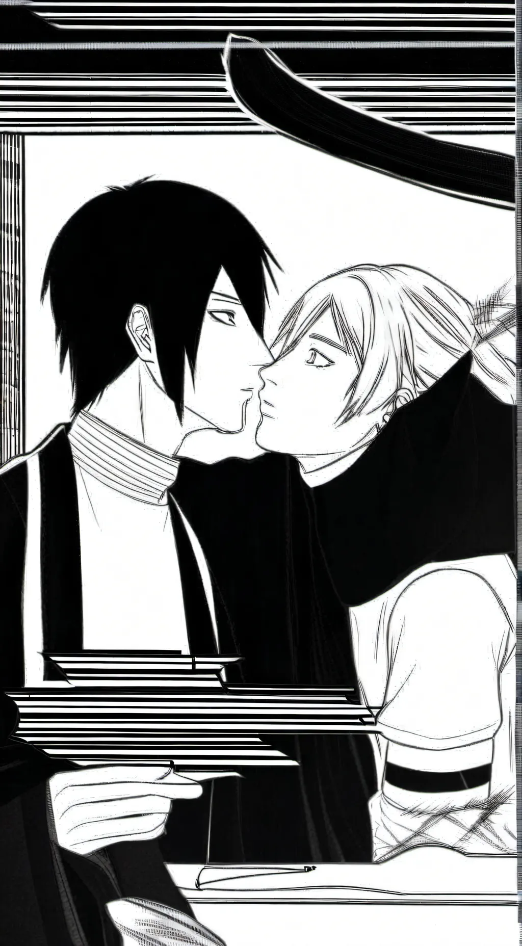 ai character: Sasuke and Naruto  background