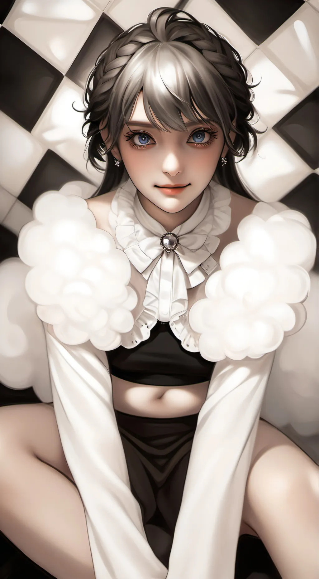 ai character: ROSÉ 👩‍❤️‍💋‍👨😈🎸🎙 background