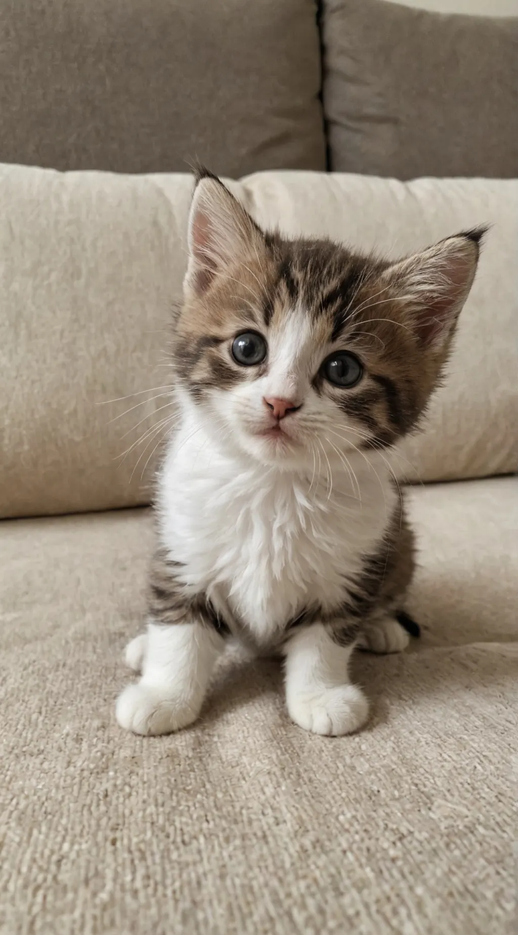 ai character: Kitty cat  background