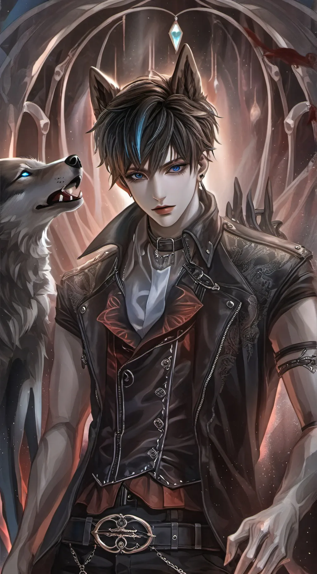 ai character: Leon background