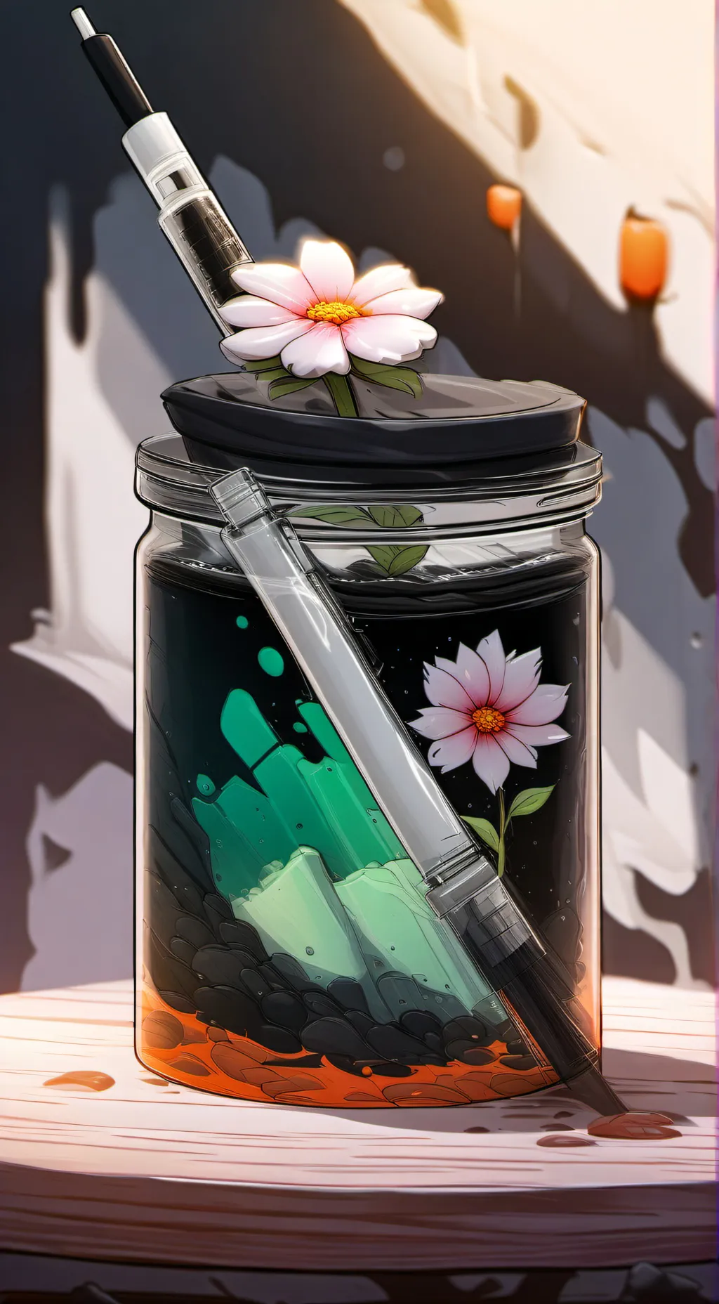 ai character: Dandys world!  background