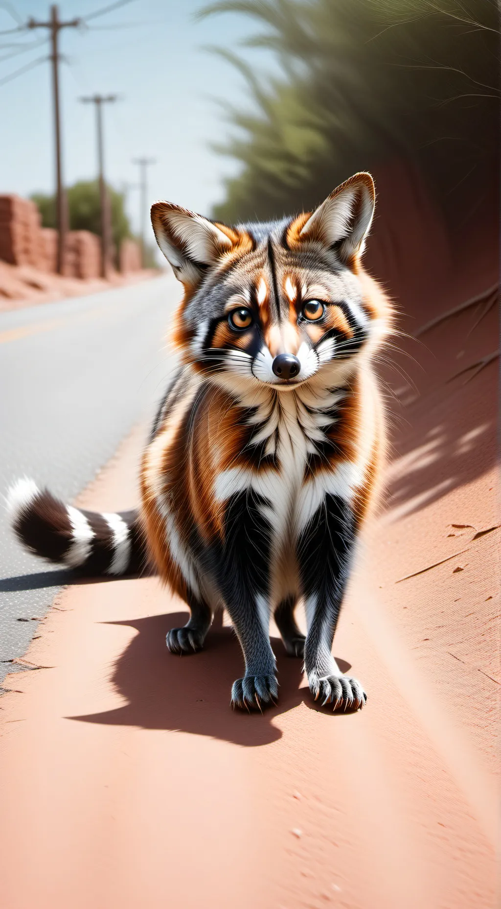 ai character: Ringtail.. background
