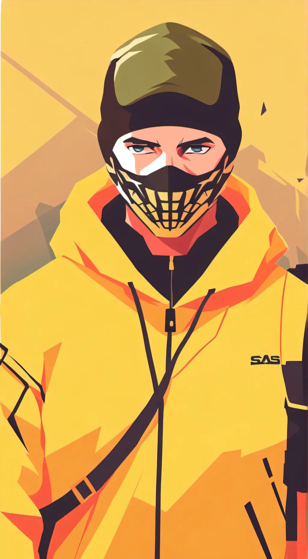 ai character: Ghost background