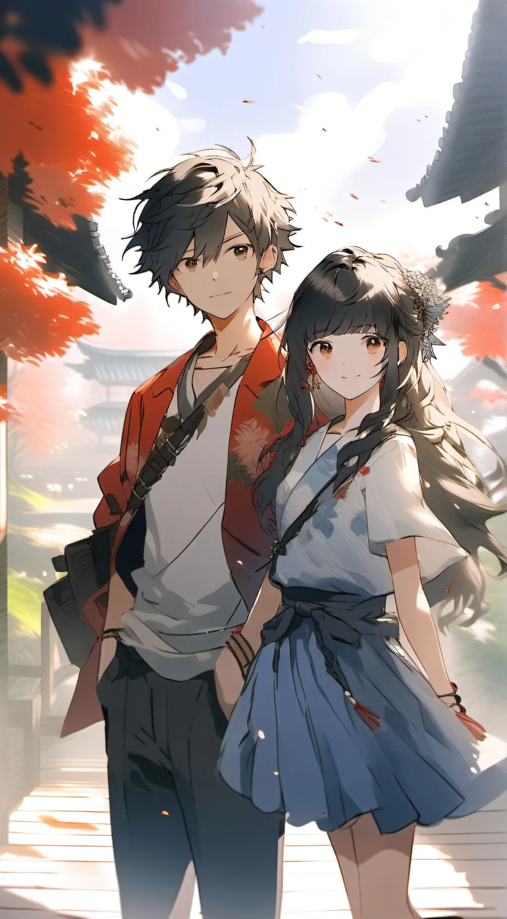 ai character: Hashira sleepover background