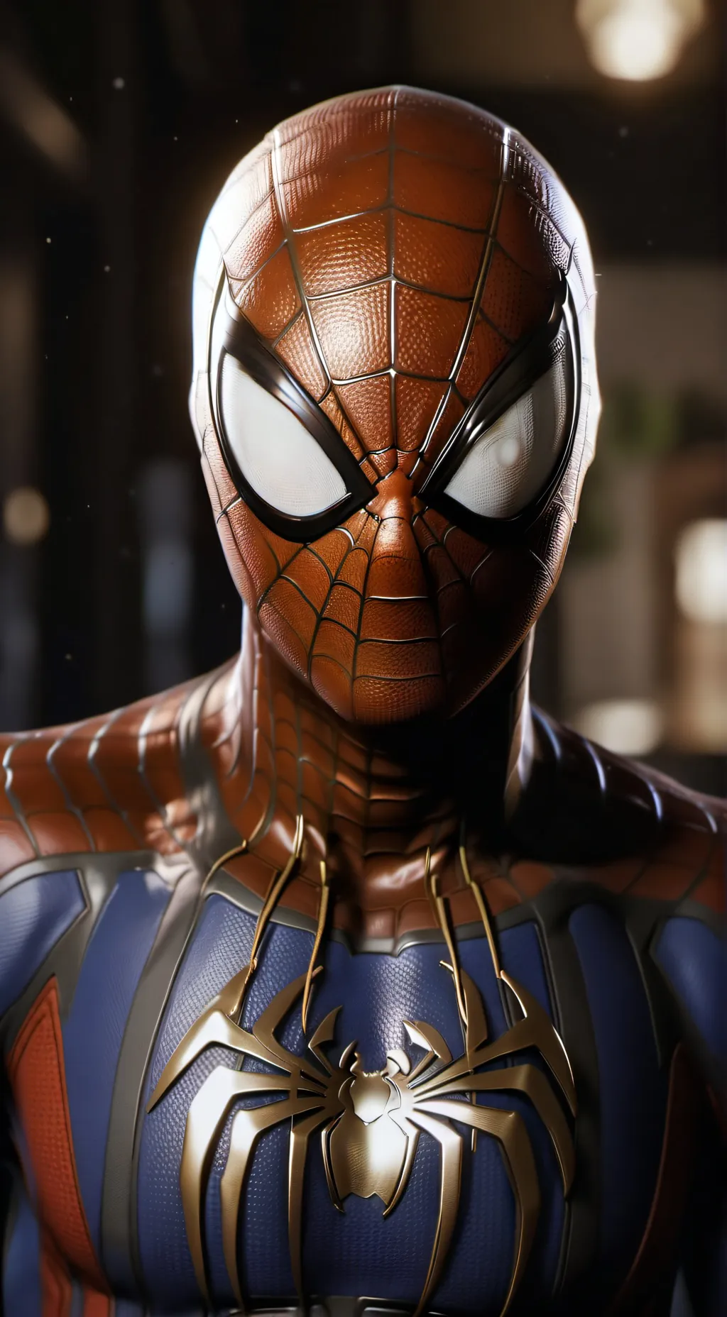 ai character: spider ORANGE  background