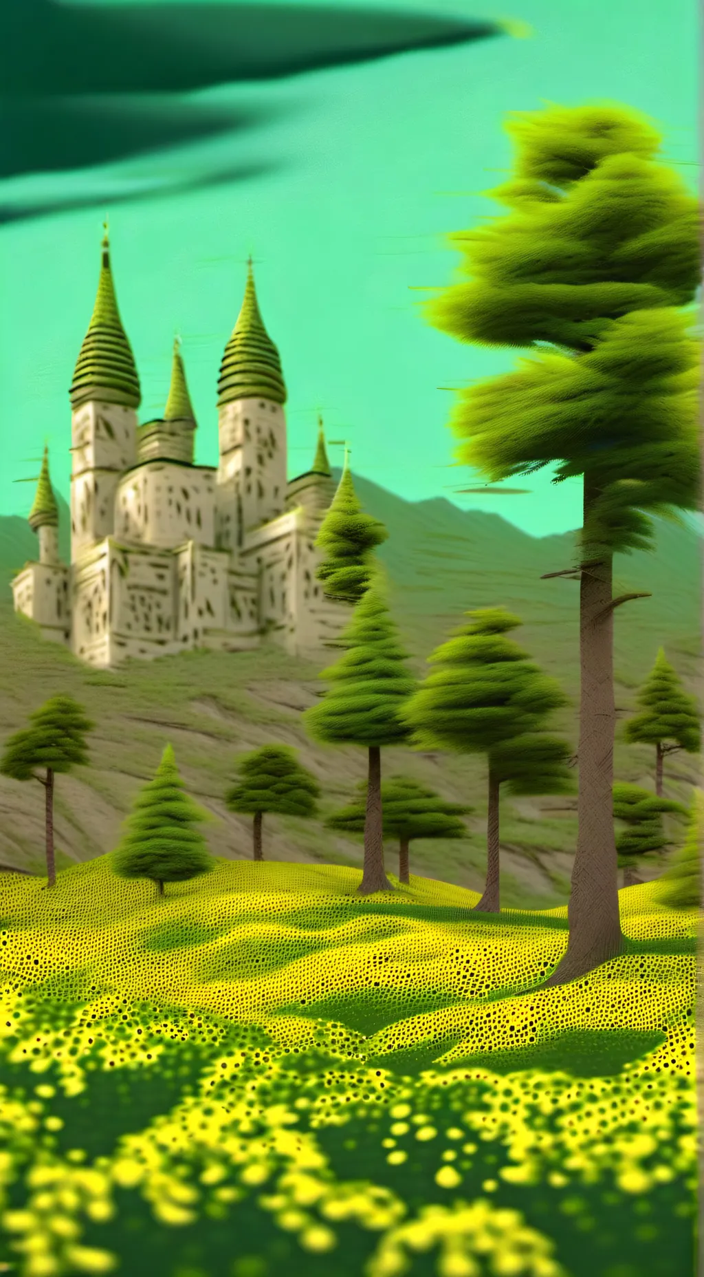 ai character: цветок? background