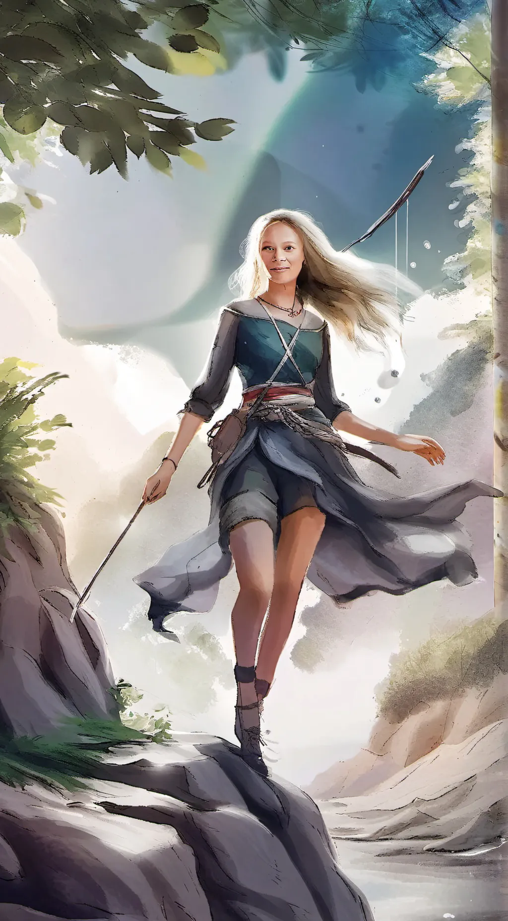 ai character: Anneliese  background