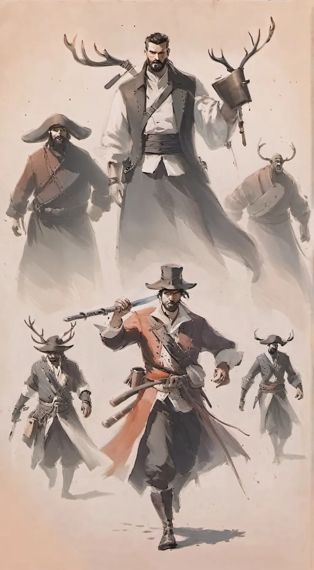 ai character: One Piece Vs MD background