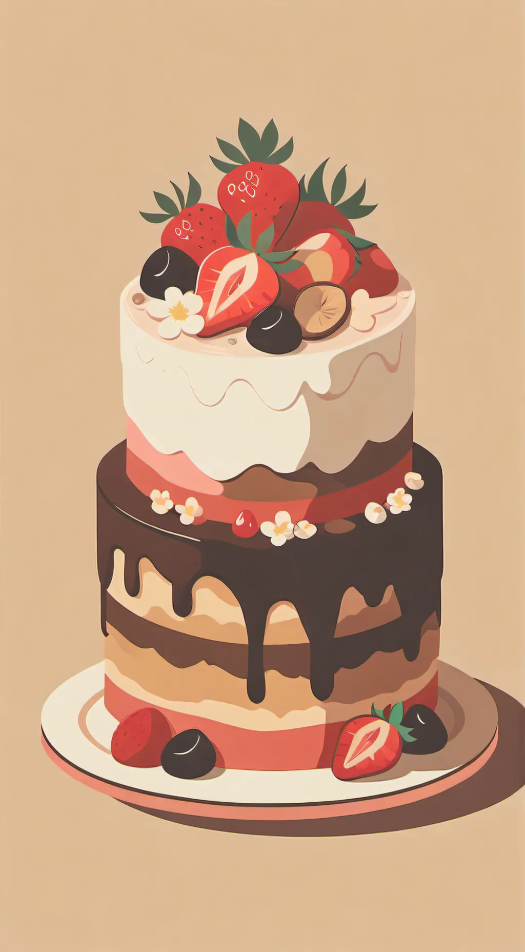 ai character: 🍓FRUITCAKE 🍫 background