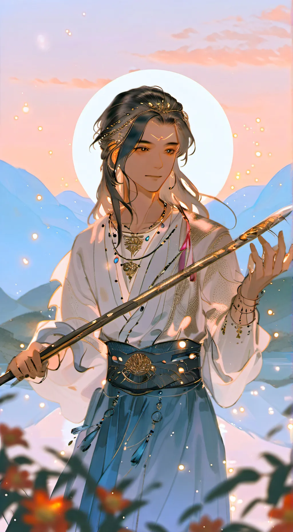 ai character: Skz bl(i think) background