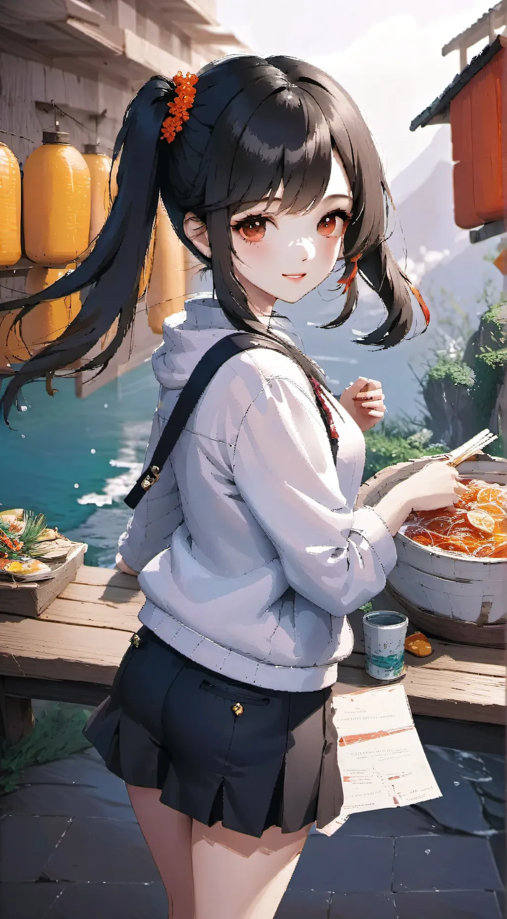 ai character: sussy gurl background