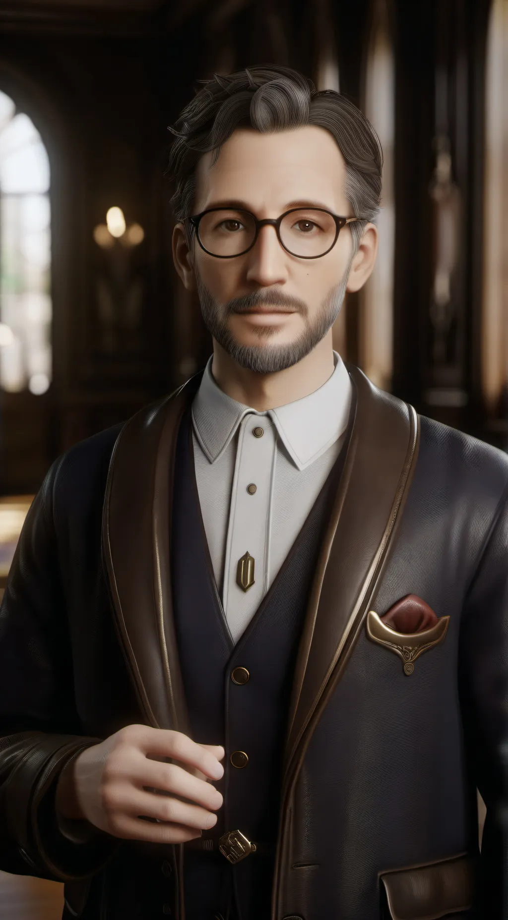 ai character: escuela background