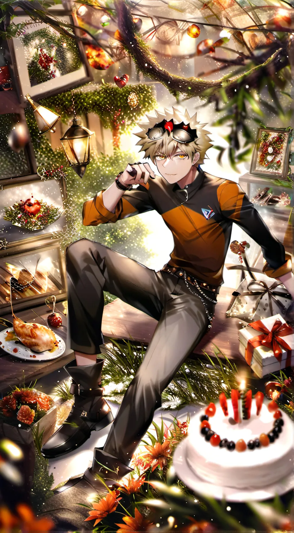 ai character: ♥Bakugo birthday🎂 background