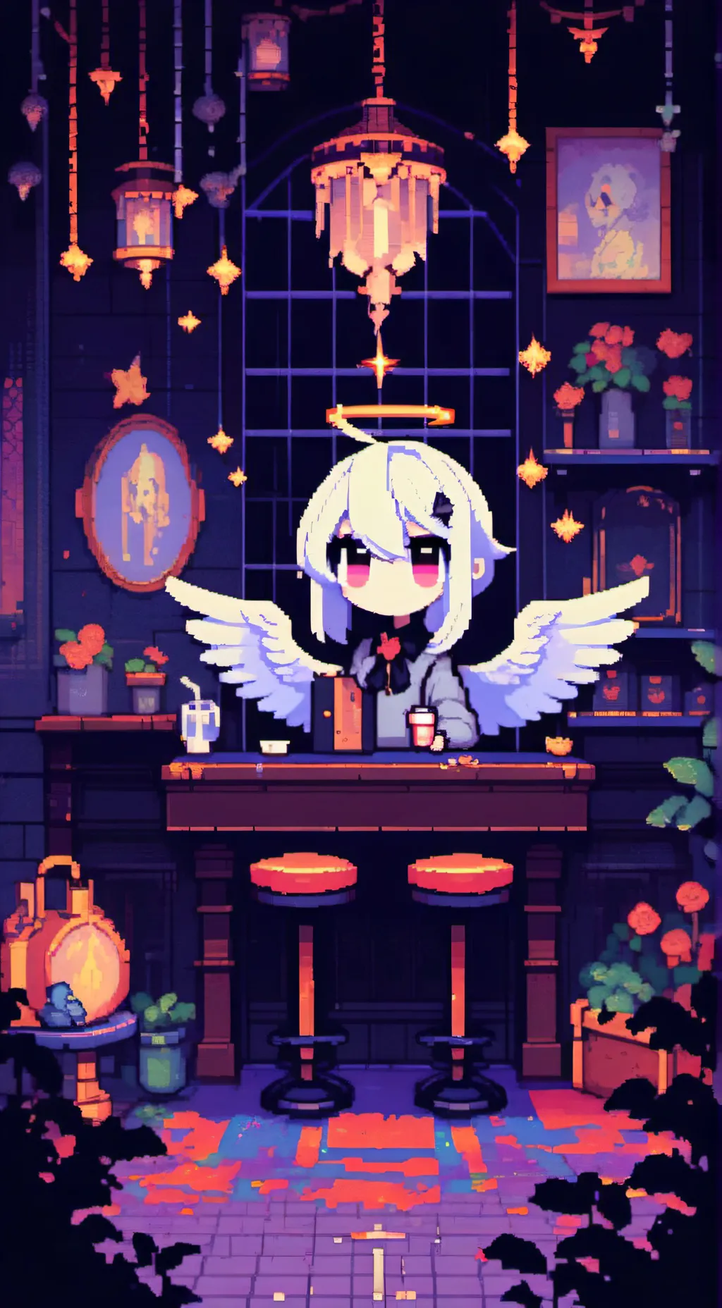 ai character: hehe lol background