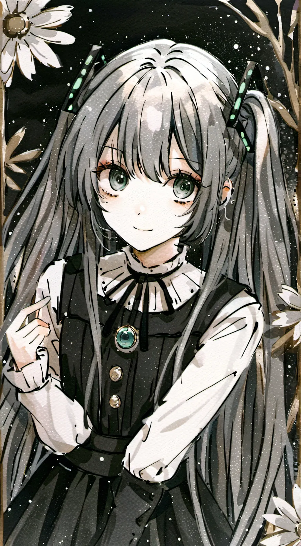 ai character: miku background