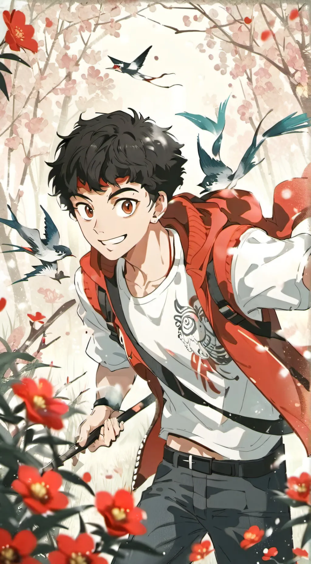 ai character: Benicio chamorro  background