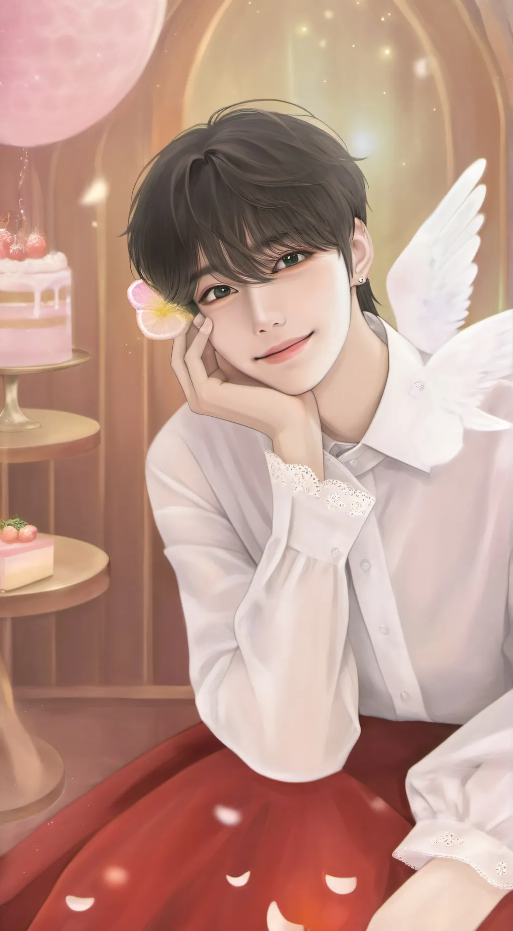 ai character: Lucas  background