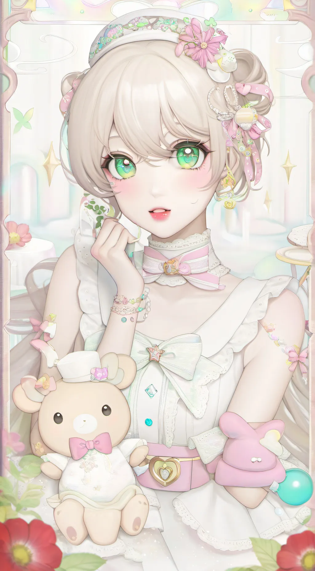 ai character: cosmo mujer background