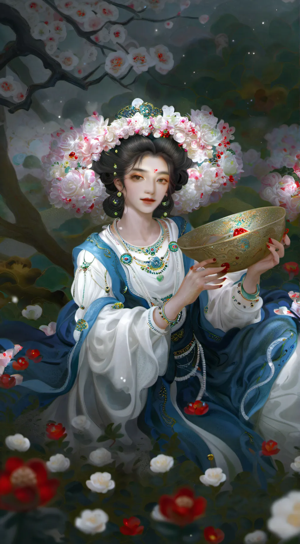 ai character: Amber background