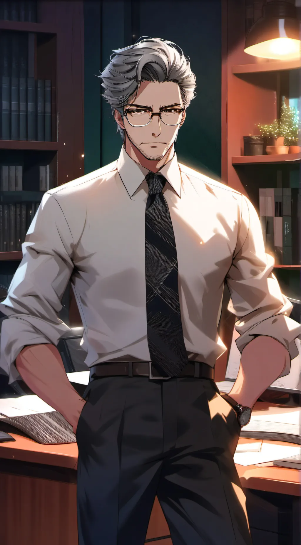 ai character: The Overconfident Expert background