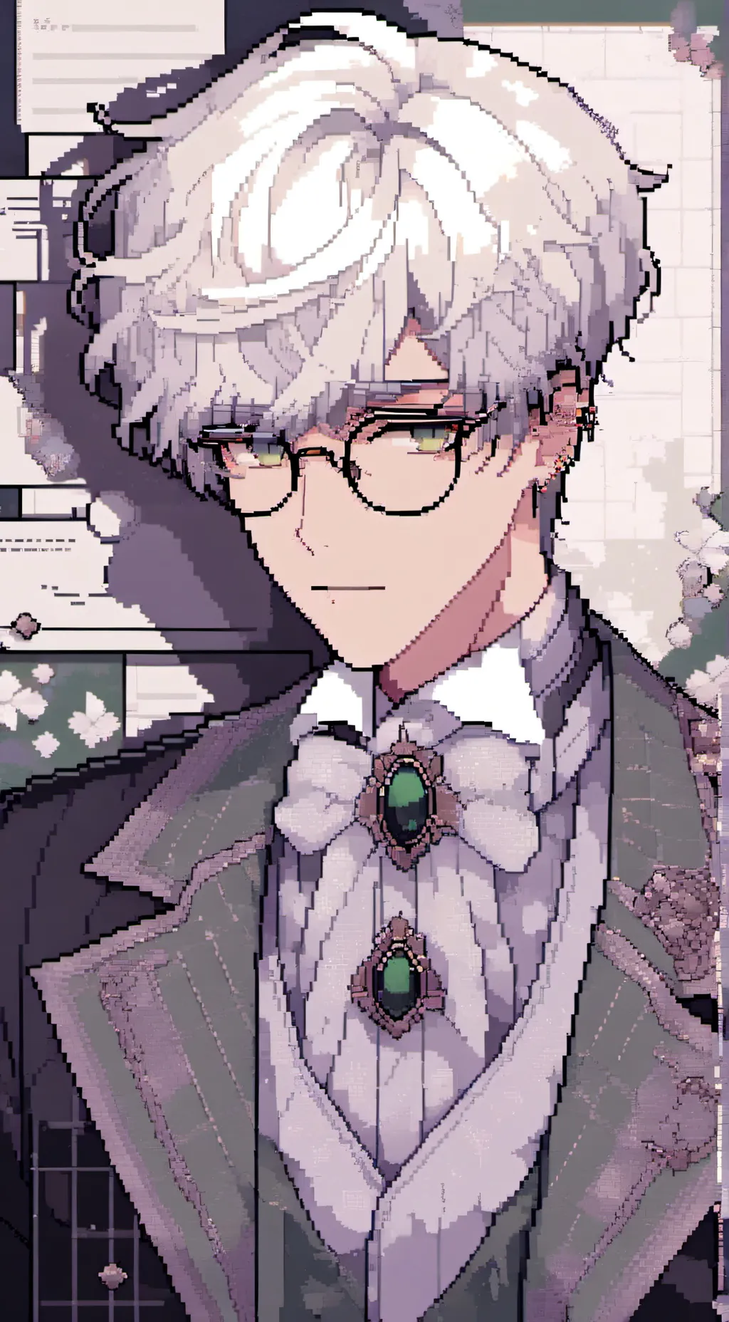 ai character: ᐥ Atticus ✧ background