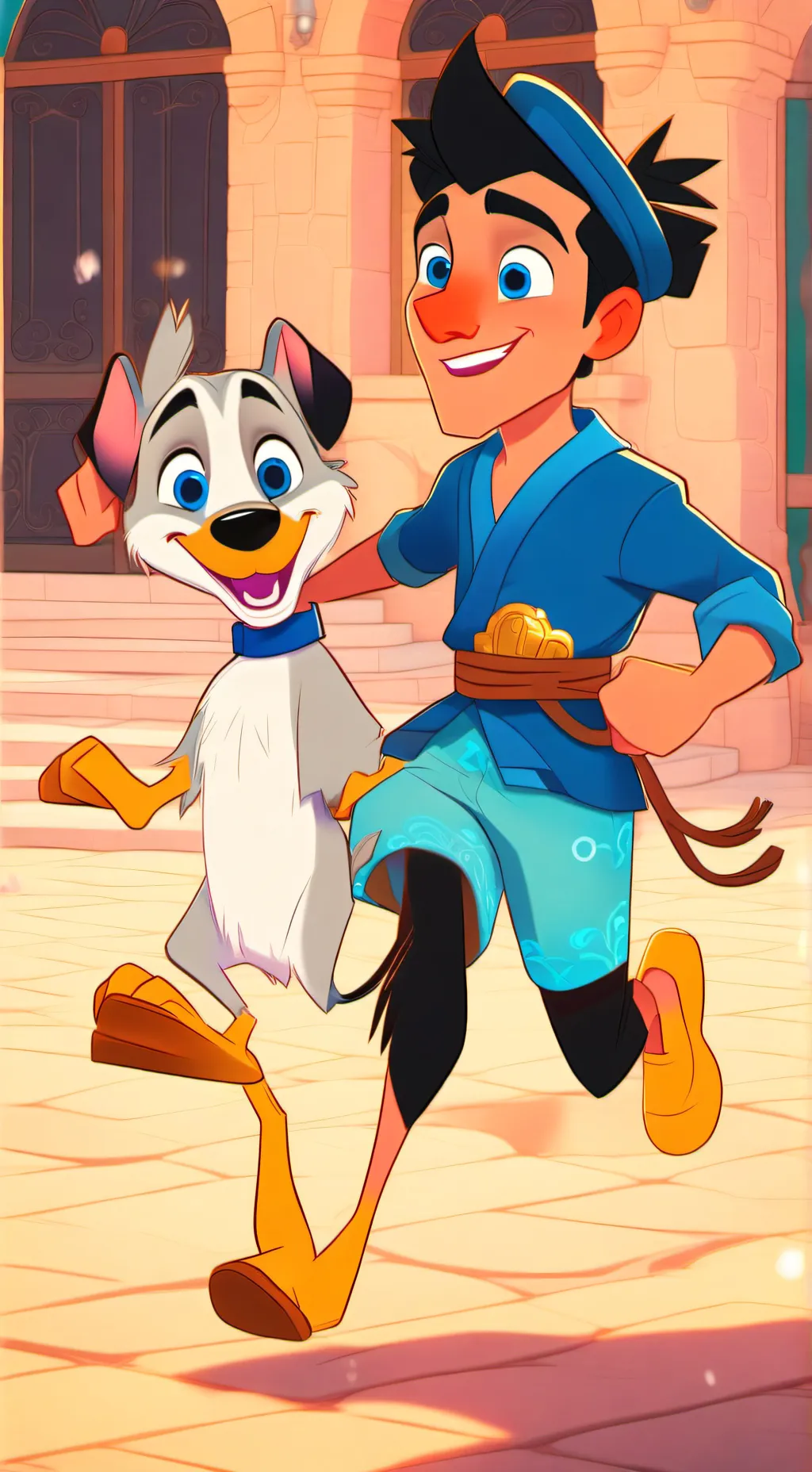 ai character: Bluey series  background