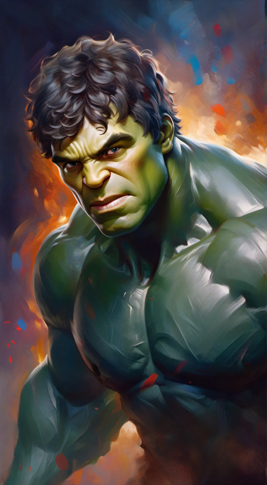 ai character: Dreadfully Red background